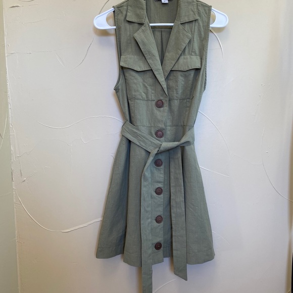 Favlux sleeveless button front dress - Picture 1 of 5